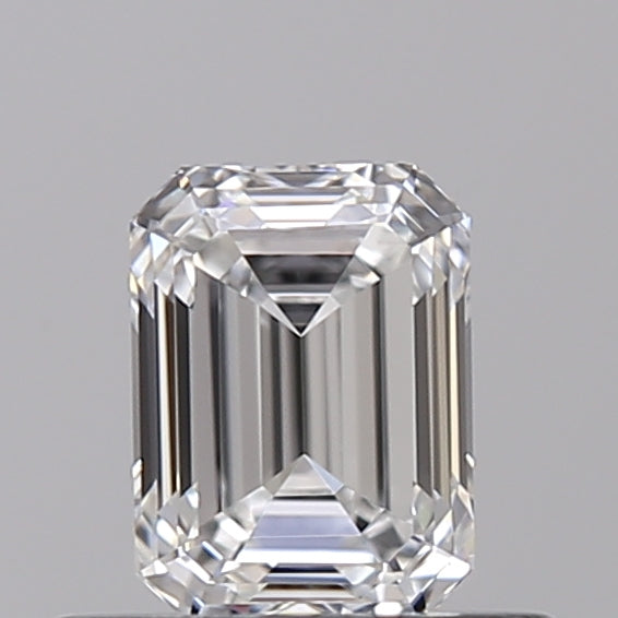 0.50 CT D Color Emerald Cut Lab-Grown Diamond, IGI Certified, VVS1 Clarity