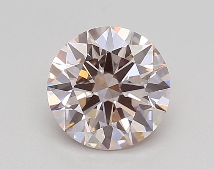IGI Sertifikalı 1.00 CT Yuvarlak Kesim Laboratuar Yetiştirilen Süslü Pembe Elmas - VS1 Clarity, Olağanüstü Parlaklık