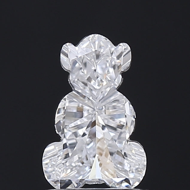 1,03 ct teddybeervormige lab gekweekte diamant, vvs2 duidelijkheid, d kleur