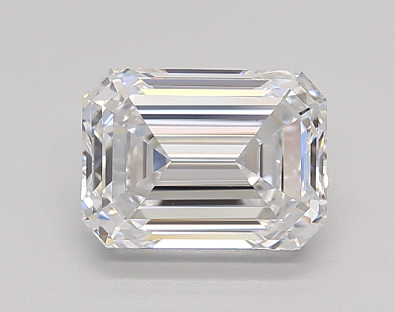 1.50 CT D Color Emerald Cut HPHT Lab-Grown Diamond, IGI Certified, VVS2 Clarity