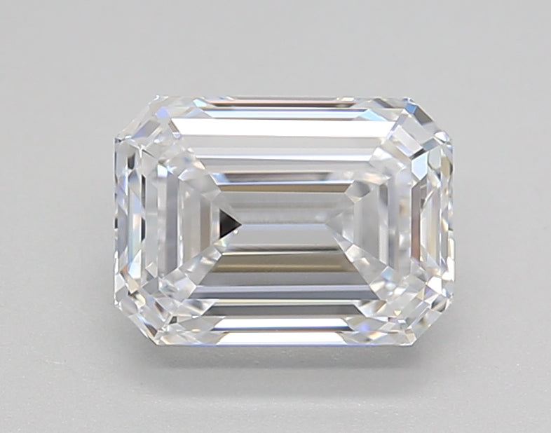 1.50 CT Lab-Grown Emerald Cut Diamond - IGI Certified, VVS2 Clarity, D Color