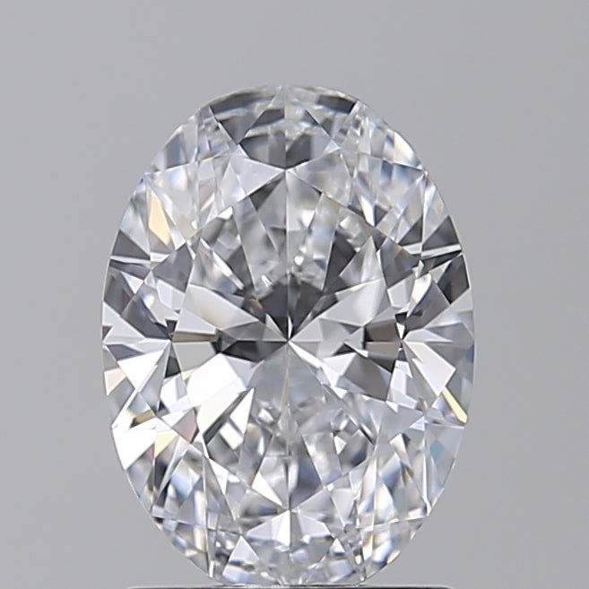 1.55 CT Oval Cut Lab-Grown Diamond - IGI Certified, VVS1, D Color