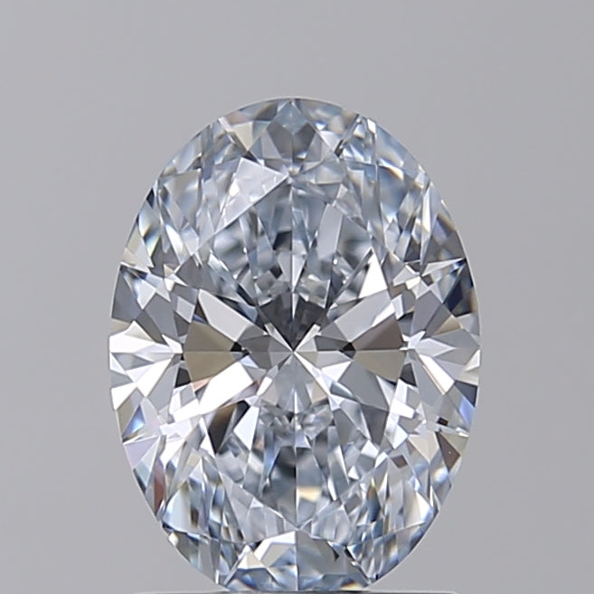 1.55 CT Oval Cut Lab Grown Diamond, IGI Certified, G Color, VVS2 Clarity