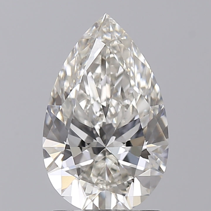 1.70 CT Pear Cut CVD Lab Grown Diamond, H Color, VS1 Clarity
