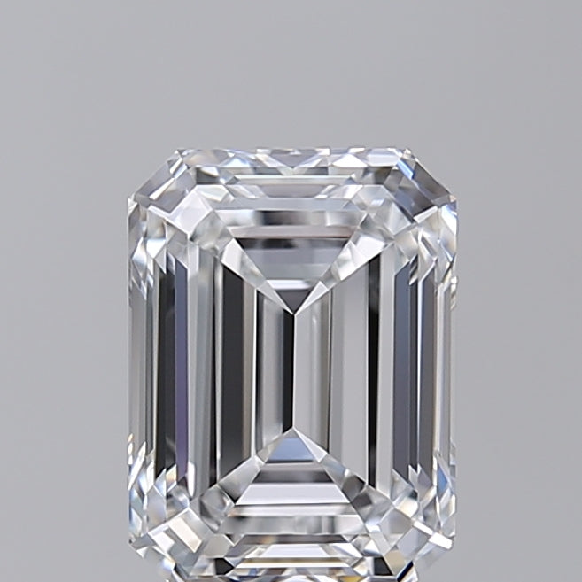 2.00 CT Lab-Grown Emerald Cut Diamond - IGI Certified, D Color, VVS2 Clarity