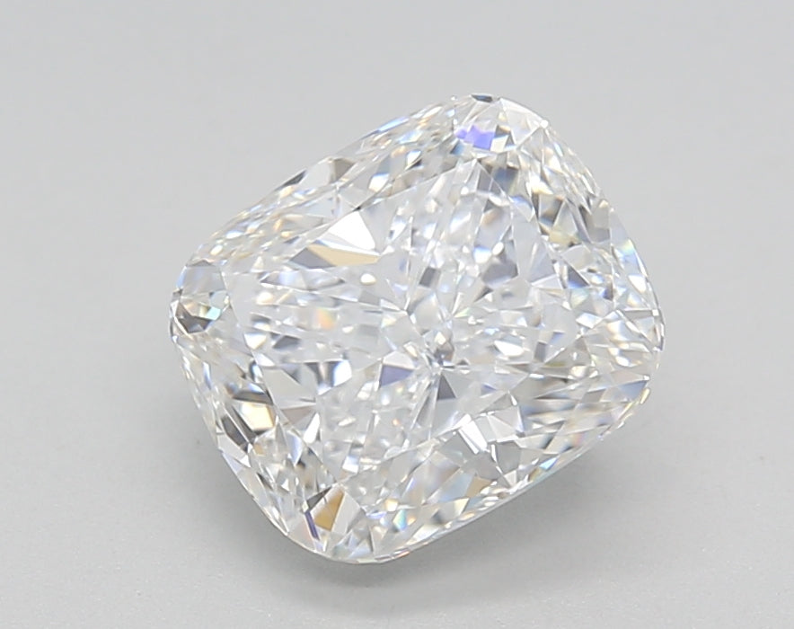 2.00 CT Long Cushion Cut Lab-Grown Diamond, IGI Certified, D Color, SI1 Clarity