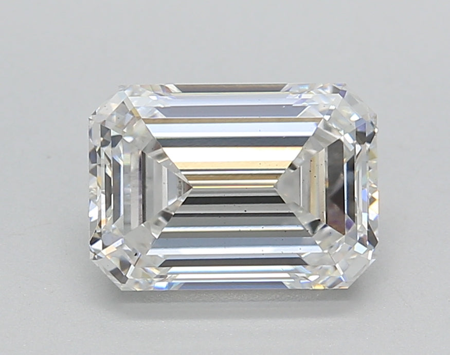 2.00 ct. Emerald Cut CVD Lab Grown Diamond: IGI Certified, E Color, VS2 Clarity