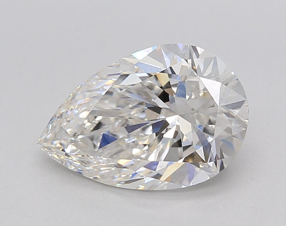 2.00 ct. Pear Cut CVD Lab Grown Diamond: IGI Certified, F Color, VS1 Clarity