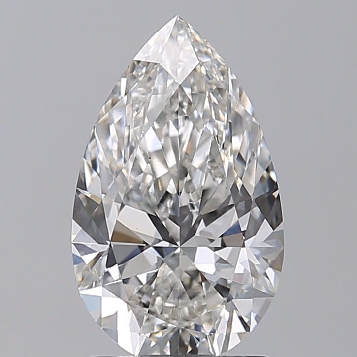 2.00 ct. Pear Cut CVD Lab Grown Diamond: IGI Certified, G Color, VS1 Clarity