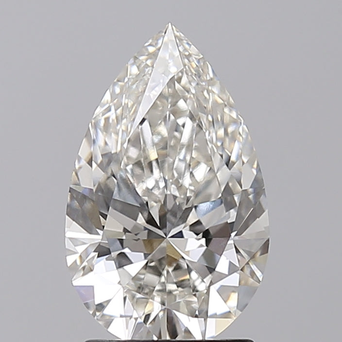 2.00 ct. Pear Cut CVD Lab Grown Diamond: IGI Certified, H Color, VS1 Clarity