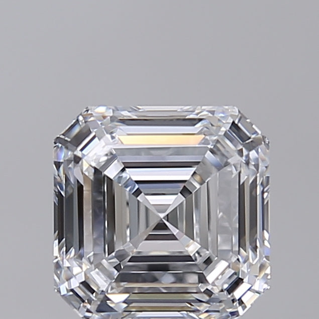2.03 CT Square Emerald Cut Lab-Grown Diamond - IGI Certified, VVS2, D Color