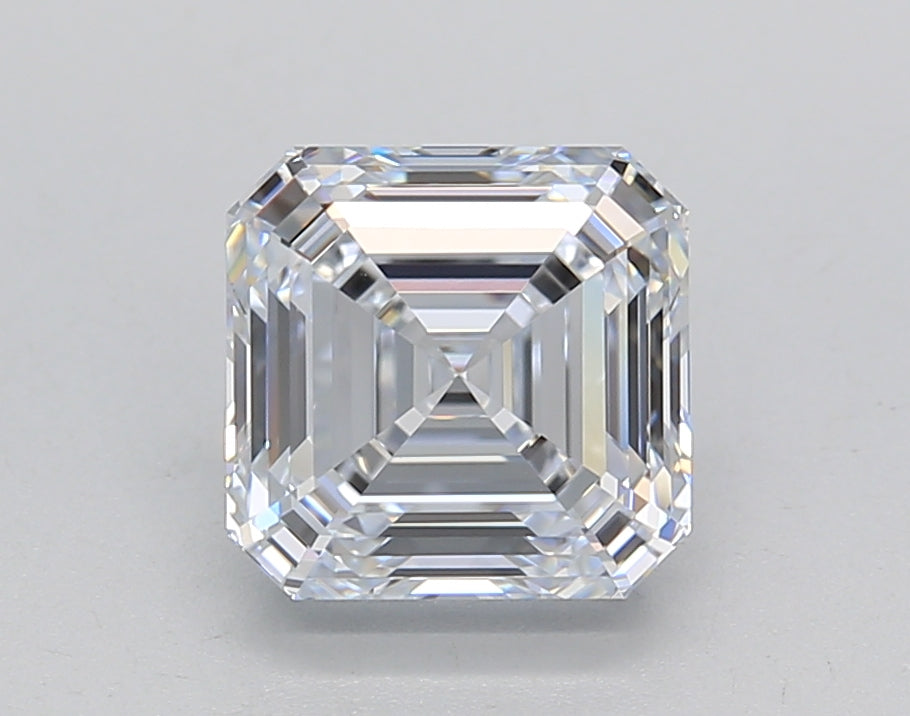 2.06 CT Square Emerald Cut Lab-Grown Diamond - IGI Certified, VVS1, G Color