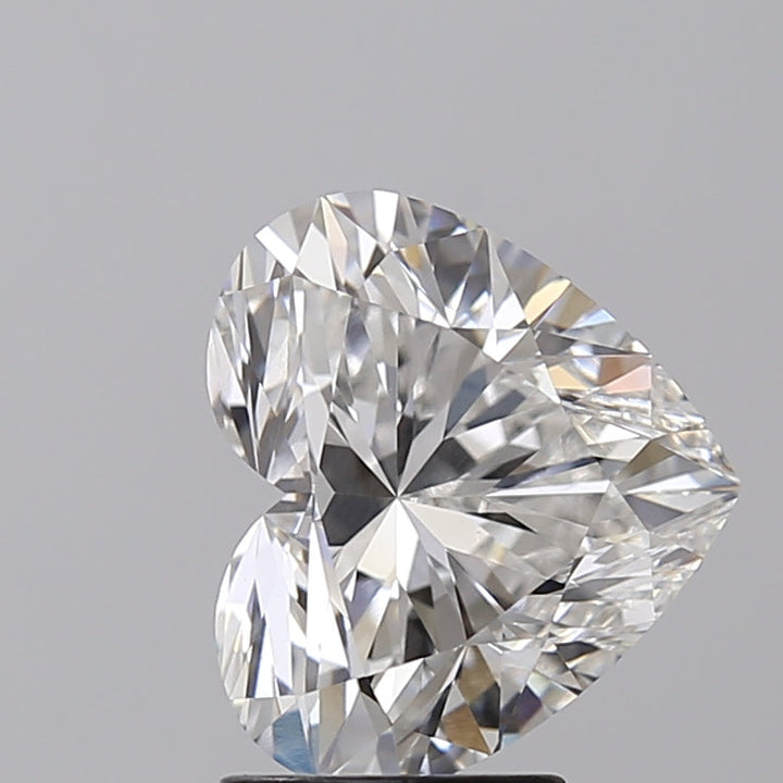 3.34 CT Heart-Cut Lab-Grown Diamond - IGI Certified, F Color, VVS2 Clarity