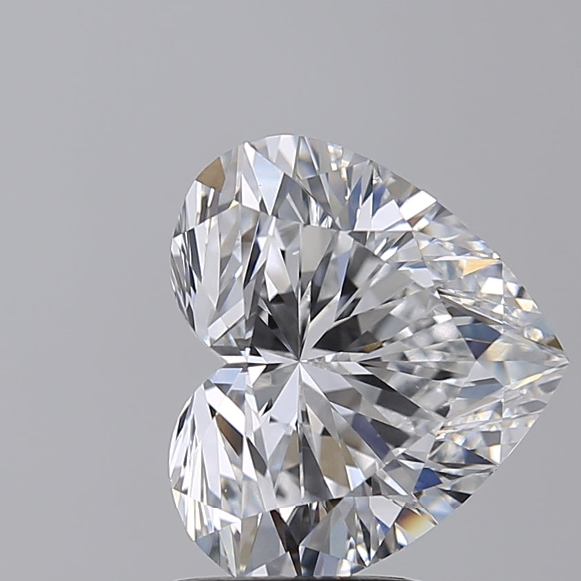 3.55 CT Heart-Cut Lab-Grown Diamond - IGI Certified, D Color, VVS2 Clarity