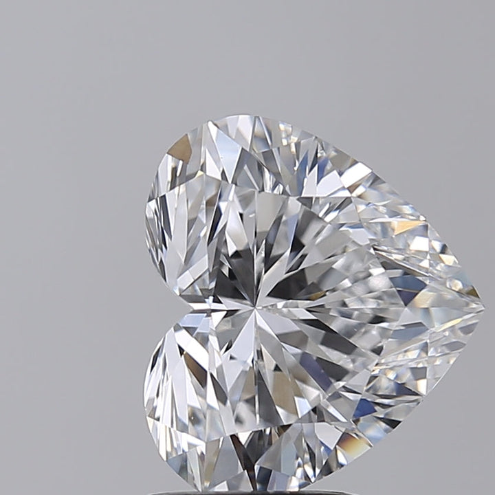 3.55 CT Heart-Cut Lab-Grown Diamond - IGI Certified, D Color, VVS2 Clarity