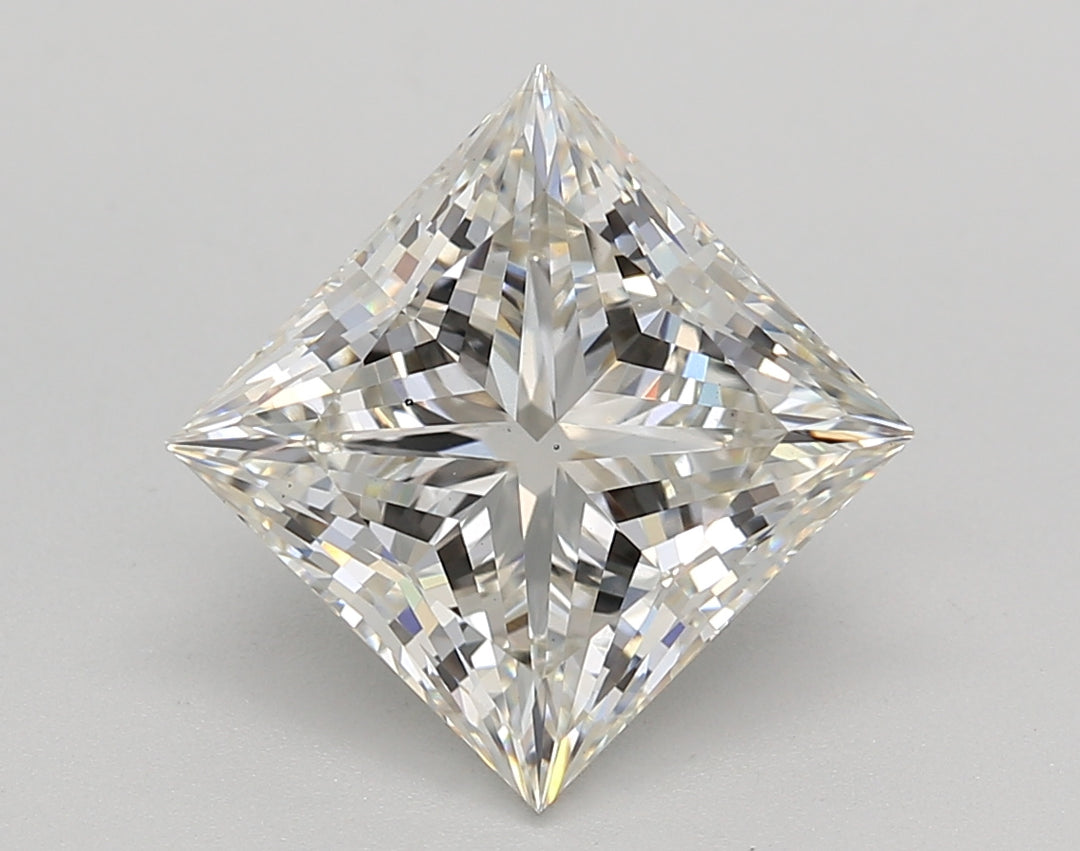 3.67 CT Princess Cut Lab-Grown Diamond - IGI Certified, H Color, VS2 Clarity