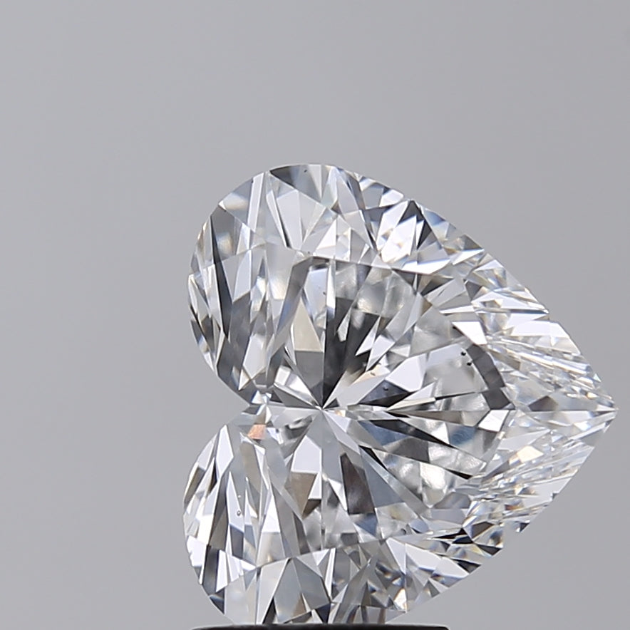 3.70 CT Heart-Cut Lab-Grown Diamond - IGI Certified, E Color, VS1 Clarity
