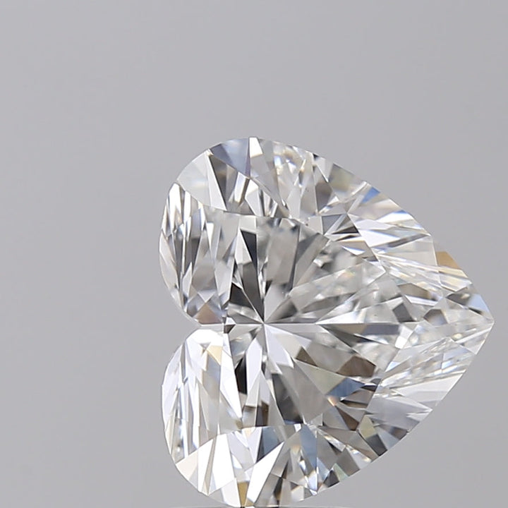 4.00 CT Heart-Cut Lab-Grown Diamond, E Color, VS1 Clarity