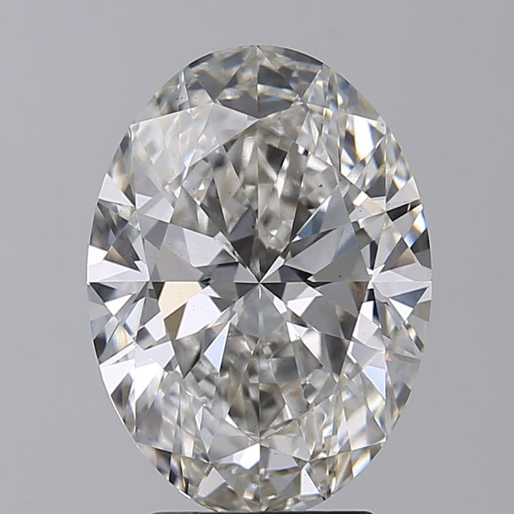 4.00 CT Oval Cut Lab-Grown Diamond, IGI Certified, VS1 Clarity, H Color