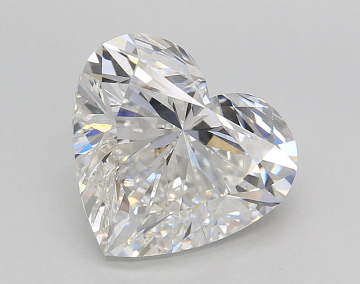 4.02 CT Heart-Cut Lab-Grown Diamond - IGI Certified, E Color, VVS2 Clarity