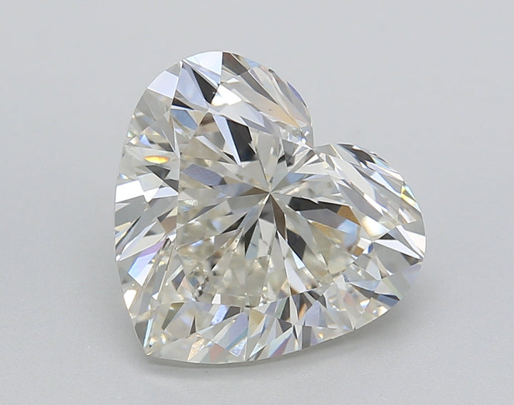 Glistening 4.02 CT Heart-Cut Lab-Grown Diamond with H Color and VS1 Clarity