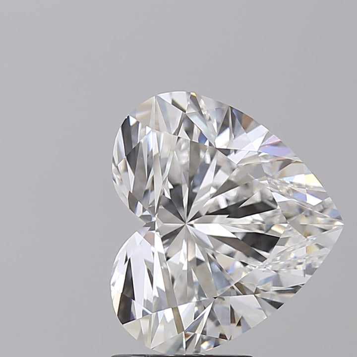4.04 CT Heart-Cut Lab-Grown Diamond - IGI Certified, F Color, VVS2 Clarity