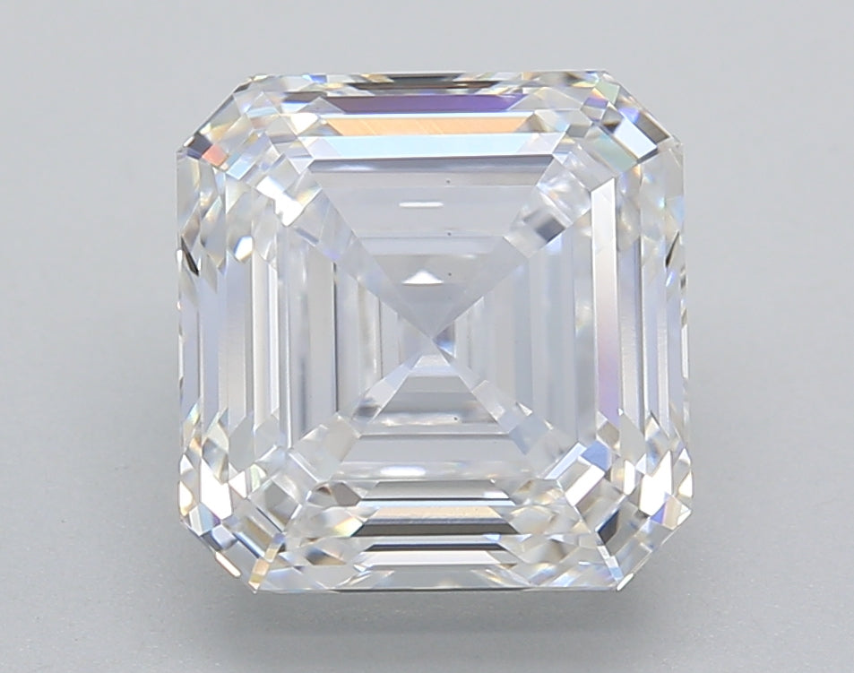 4.10 ct. CVD Lab-Grown Diamond, Square Emerald Cut, D Color, VS1 Clarity