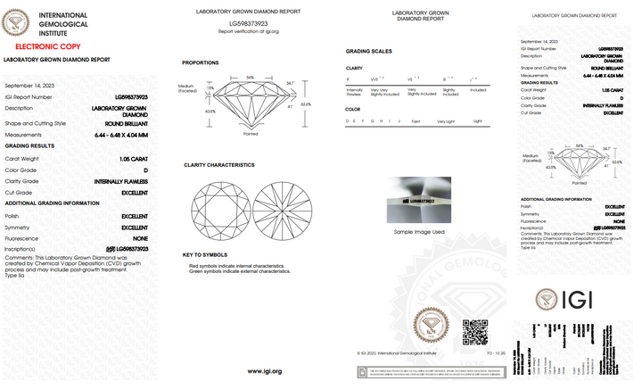 IGI Certified Lab Grown Diamond Online in India