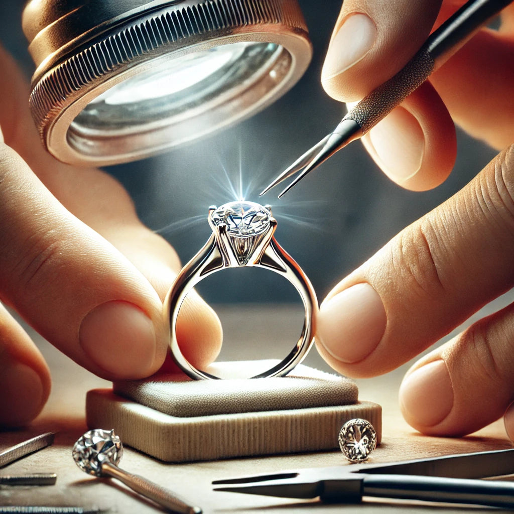 Master craftsmen casting precious metals and setting stunning lab-grown diamonds with precision. Your custom jewelry is polished to perfection while you receive progress updates and photos.