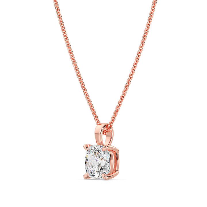 Cushion-Cut Solitaire Pendant