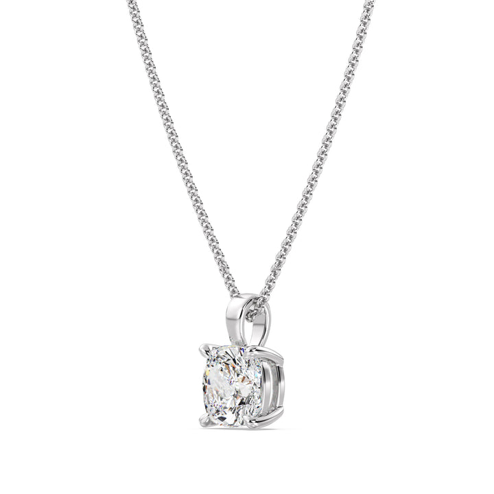 Cushion-Cut Solitaire Pendant