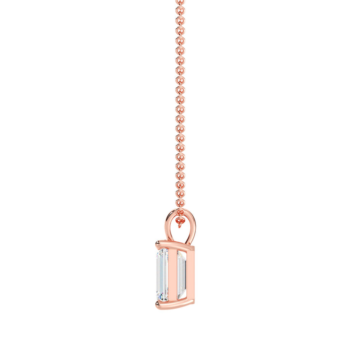 Emerald-Cut Solitaire Pendant
