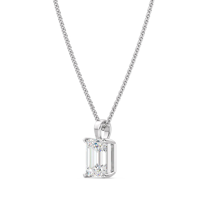 Emerald-Cut Solitaire Pendant