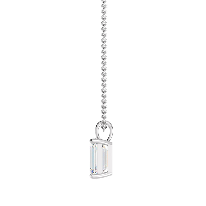 Emerald-Cut Solitaire Pendant