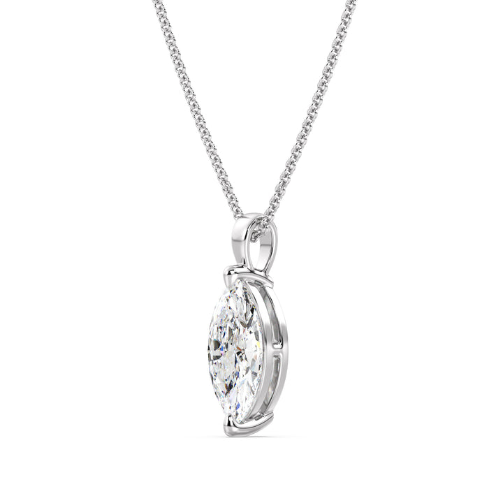 Marquise-Cut Solitaire Pendant