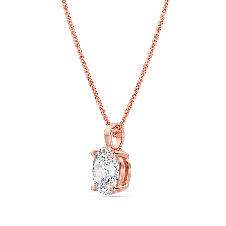 Oval-Cut Solitaire Pendant