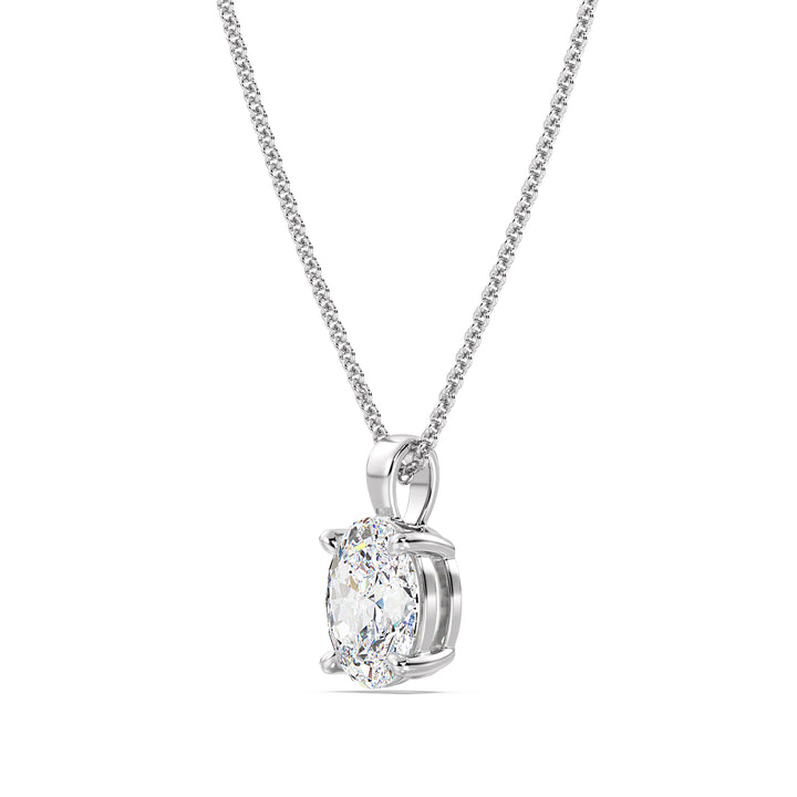 Oval-Cut Solitaire Pendant