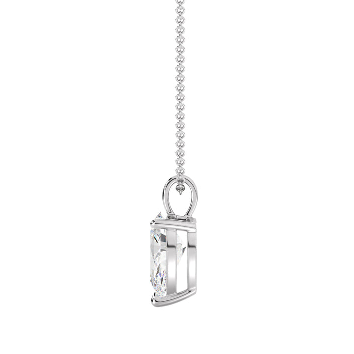 Pear-Cut Solitaire Pendant