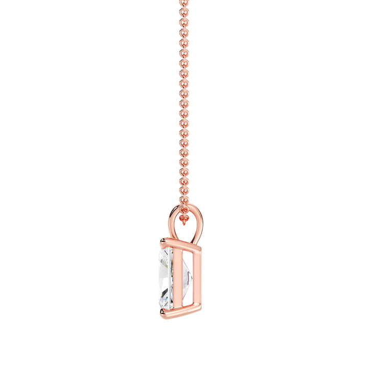 Radiant-Cut Solitaire Pendant