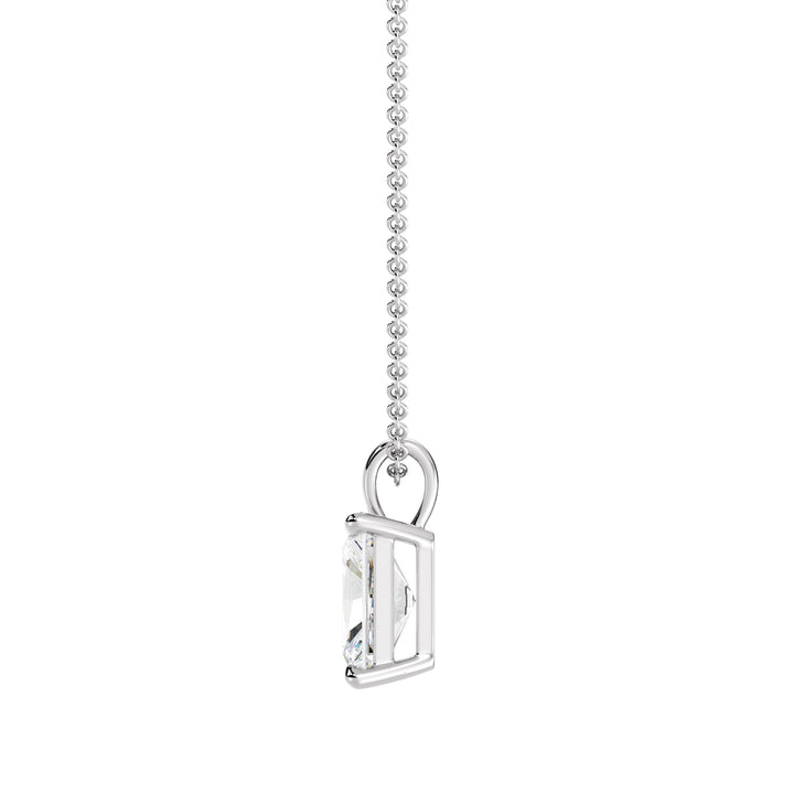 Radiant-Cut Solitaire Pendant