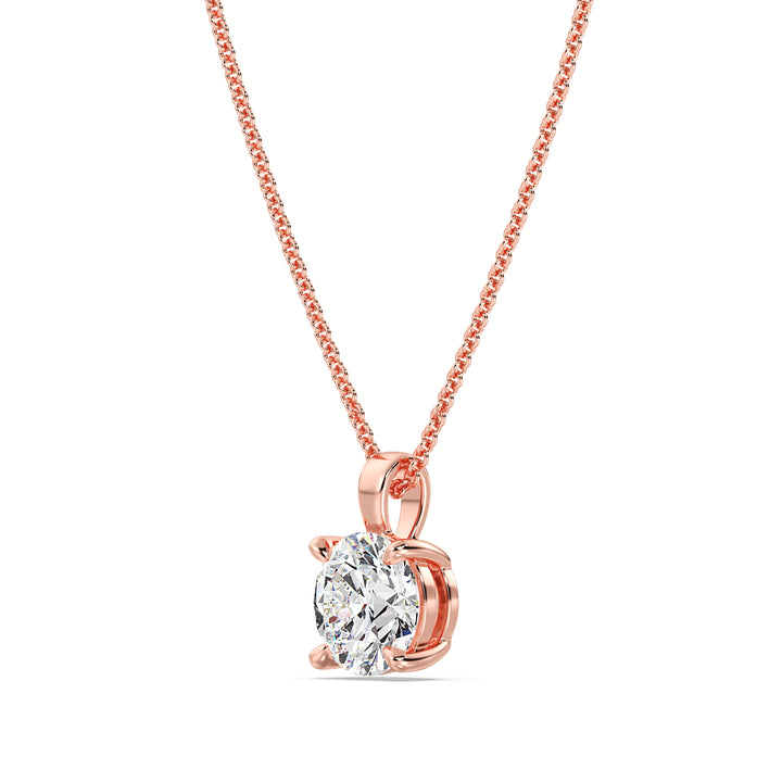 Round-Cut Solitaire Pendant