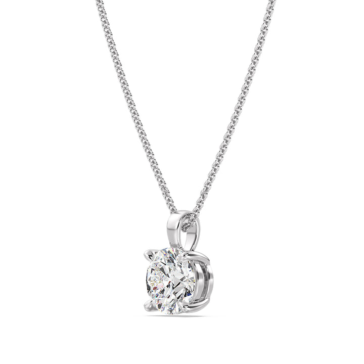 Round-Cut Solitaire Pendant