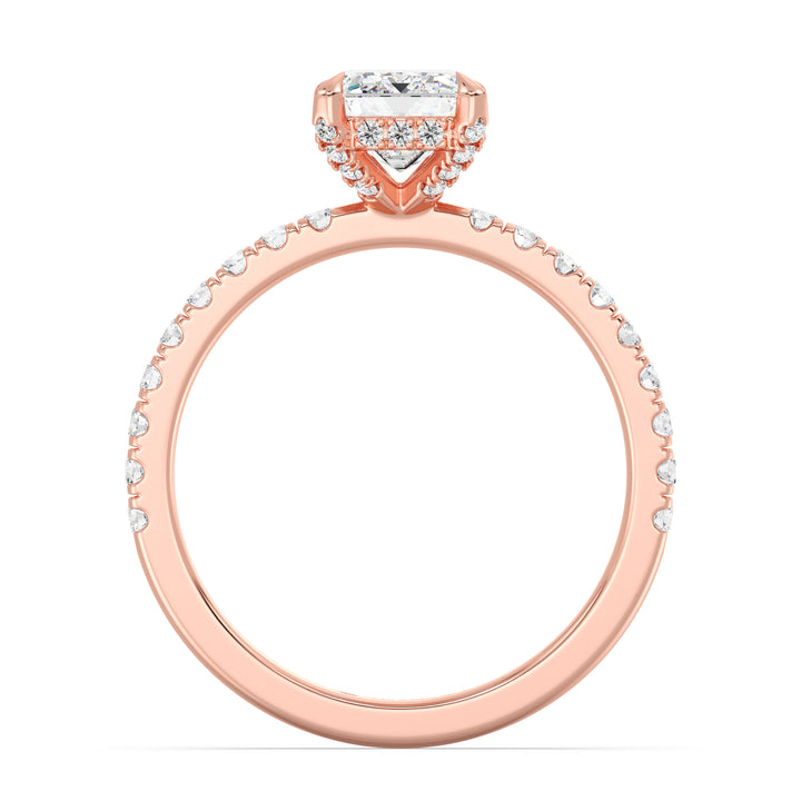 Emerald Solitaire Engagement Ring