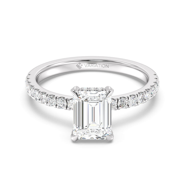 Emerald Solitaire Engagement Ring