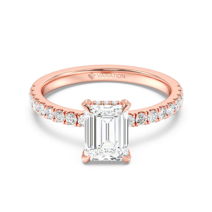 Emerald Solitaire Engagement Ring