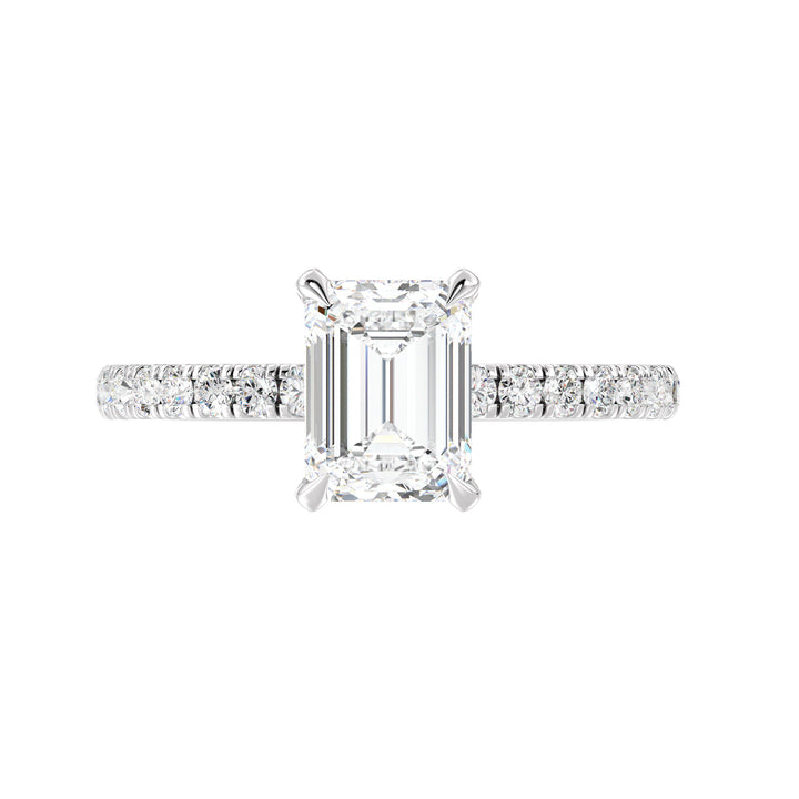 Emerald Solitaire Engagement Ring