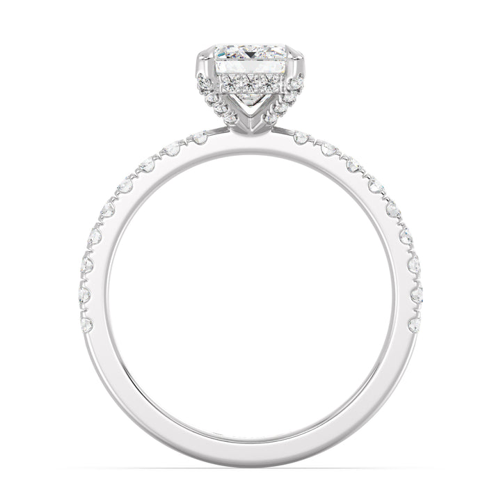 Emerald Solitaire Engagement Ring