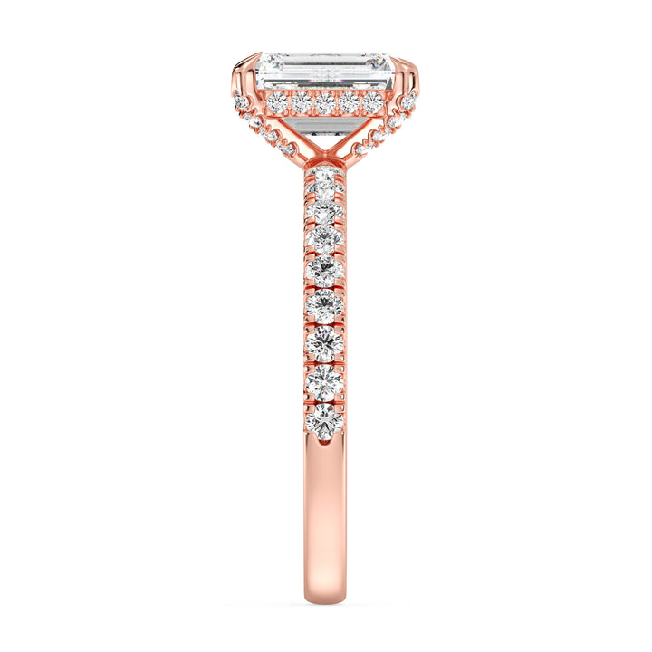 Emerald Solitaire Engagement Ring