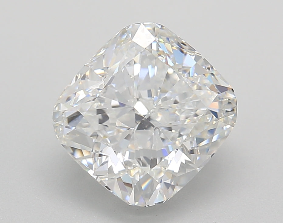 HPHT Cushion Cut Lab-Grown Diamond, 2.94 ct, F Color, VS1 Clarit