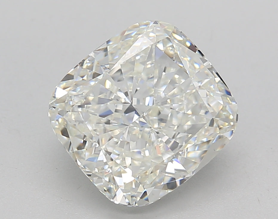 HPHT Cushion Cut Lab-Grown Diamond, 2.95 ct, F Color, VS1 Clarity